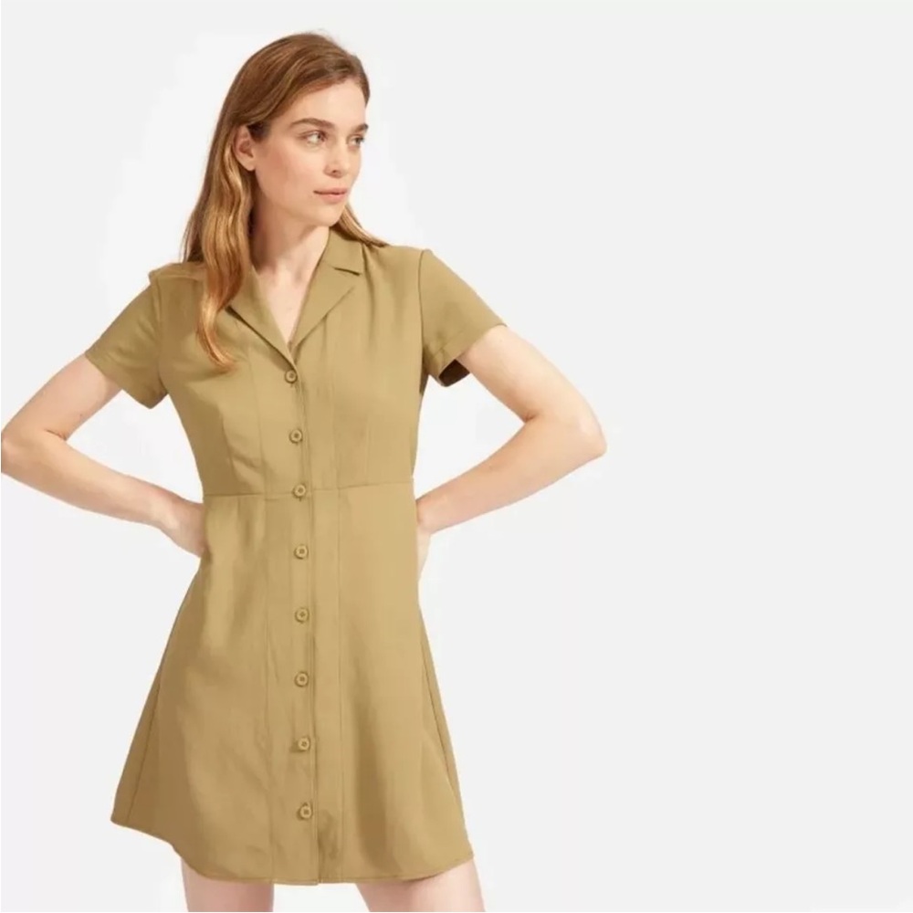 *SOLD* Everlane The Japanese GoWeave Notch Shirtdress- Size 6